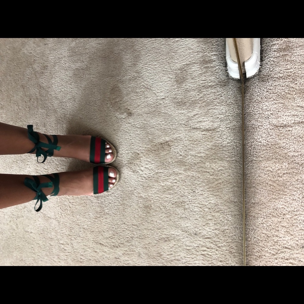 Gucci Web Platform Espadrilles